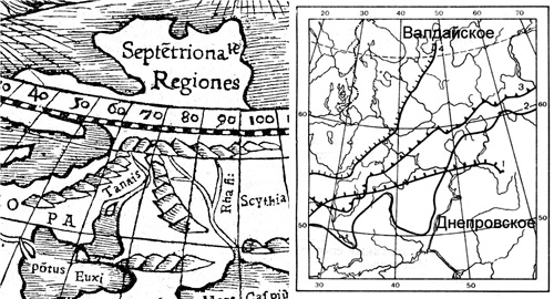 Доисторические реалии на исторических картах: новые находки