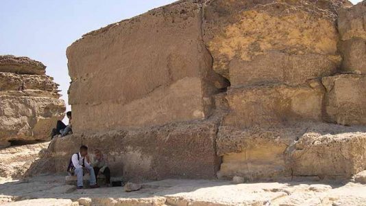 Гиза. Верхний "храм" 2-й пирамиды (Хафра)