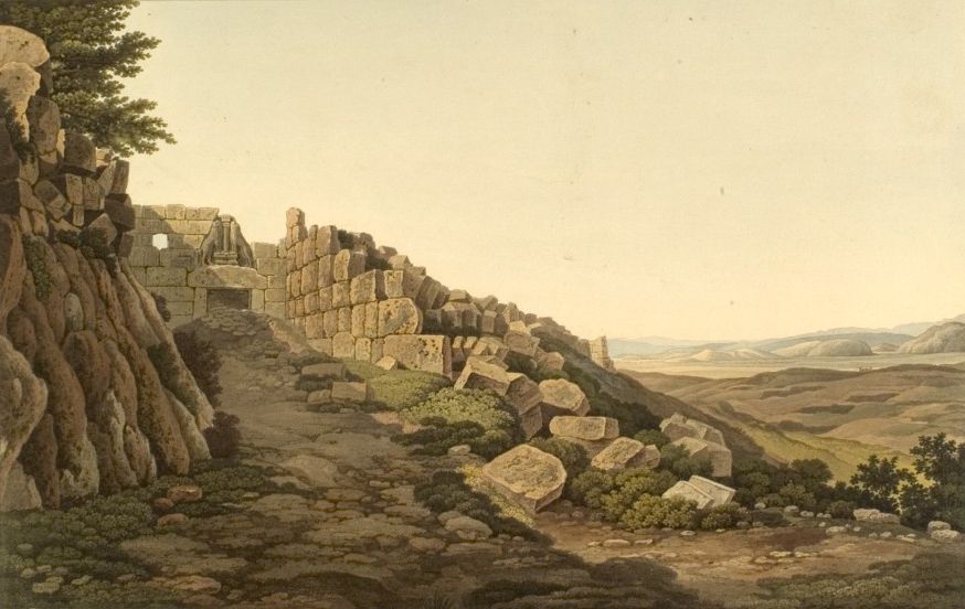 Рис. 4. Рисунок входа в Микенский акрополь, выполненный художником Доддвеллом в 1821