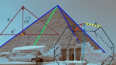 Способ воспроизведения геометрии пирамиды Хуфу на основе использования чисел Фибоначчи