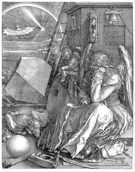 Рисунок 1 – Гравюра Альбрехта Дюрера «Меланхолия §I» (1514 г.)