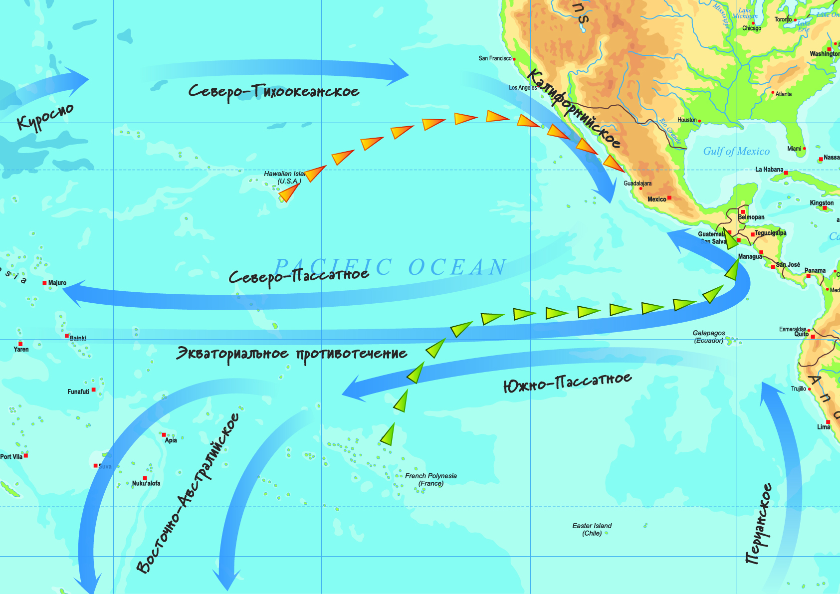 Калифорнийское течение холодное. Тихоокеанское течение. Тихоокеанское течение на карте. Холодное течение калифорнийское. Северо-Тихоокеанское течение.